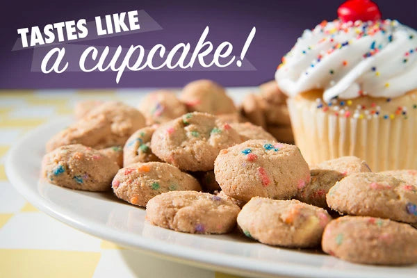 Bite-sized Cupcake Cookies mimic the taste of a delicious cupcake!