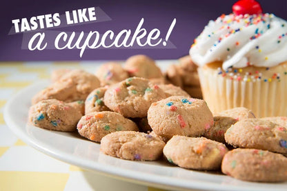 Bite-sized Cupcake Cookies mimic the taste of a delicious cupcake!