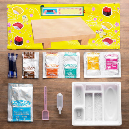 Using simple step-by-step instructions, you can create all the pieces of sushi in about five minutes.