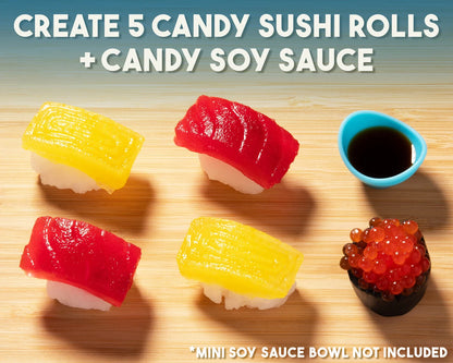 Using only powder and water, kids and adults will love creating their own sushi candy that looks just like the real thing!
