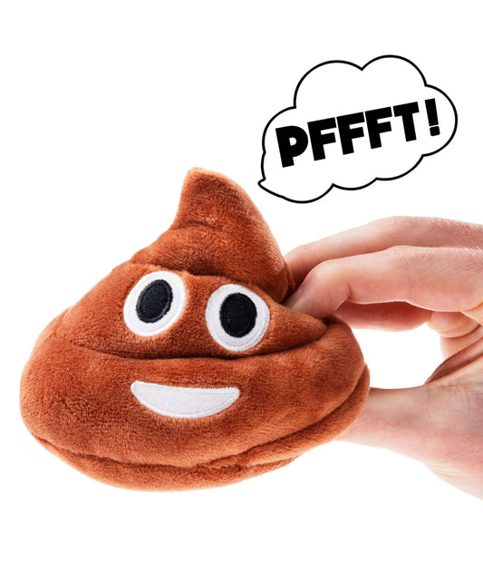 Farting Poop Emoji Dog Toy beauty shot