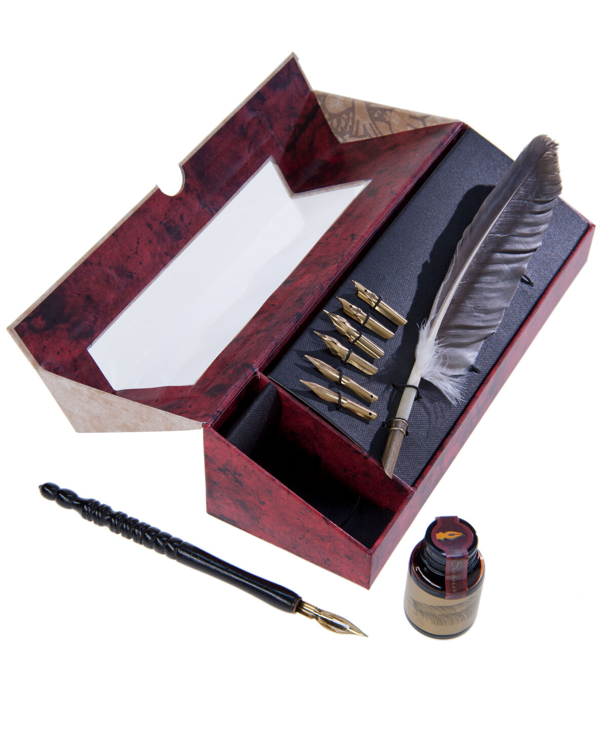 Feather Pen Set-Pen, Quill, and Ink Set beauty shot