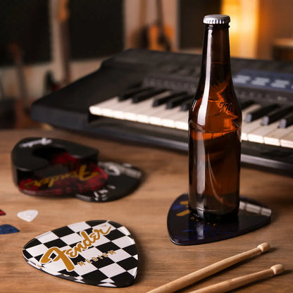 When your table setup looks this cool, you can officially raise a glass and say, “This drink rocks!”