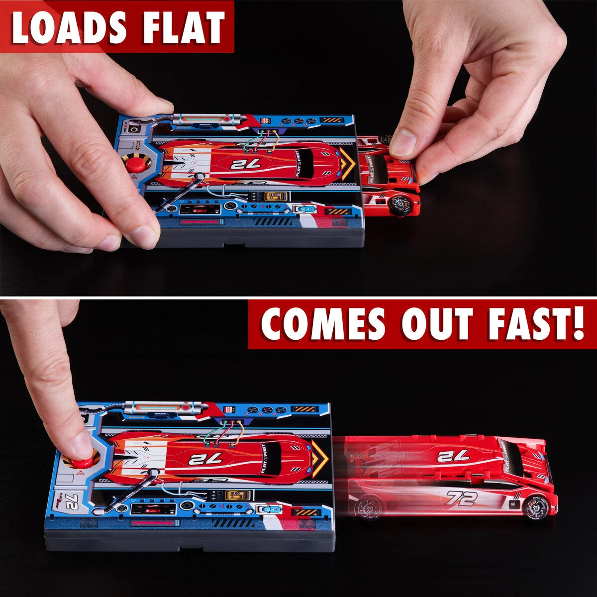 These unique collectible toy cars that fold down to just ¼ inch tall!