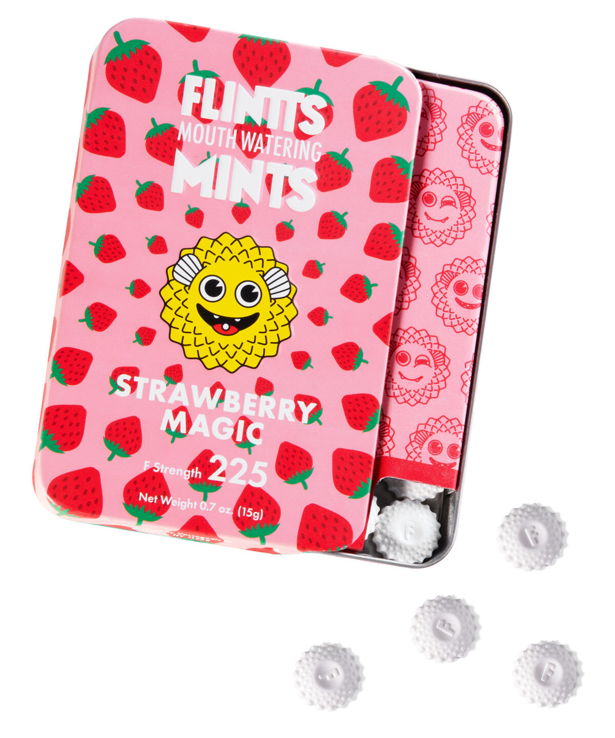 Flintts Super Strong Strawberry Mints  beauty shot