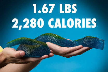 The Giant Gummy Snake is nearly 30 inches (0.76 m) long.