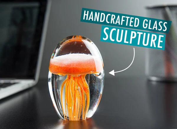 Handcrafted glass sculpture