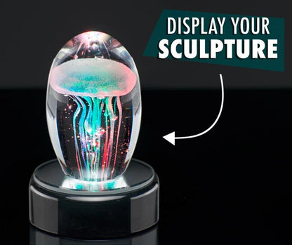 Display your sculpture on the LED colored base