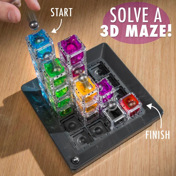 Guide the marble as it drops through the maze.