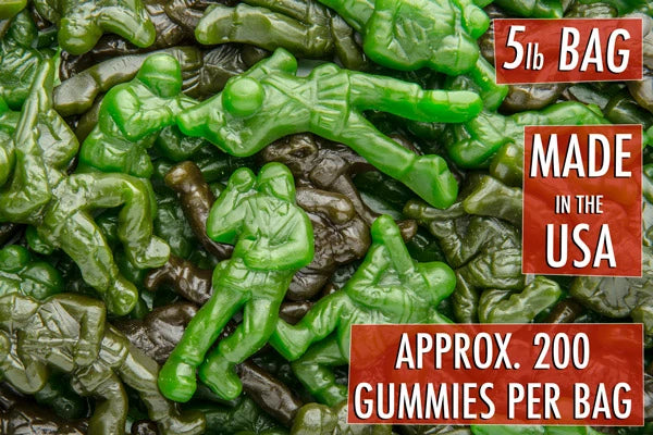 Each order features 5 pounds of delicious gummy made in the USA.