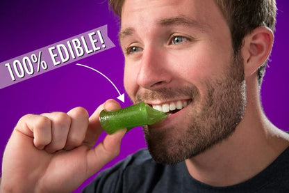 Gummy Shots are 100% edible.