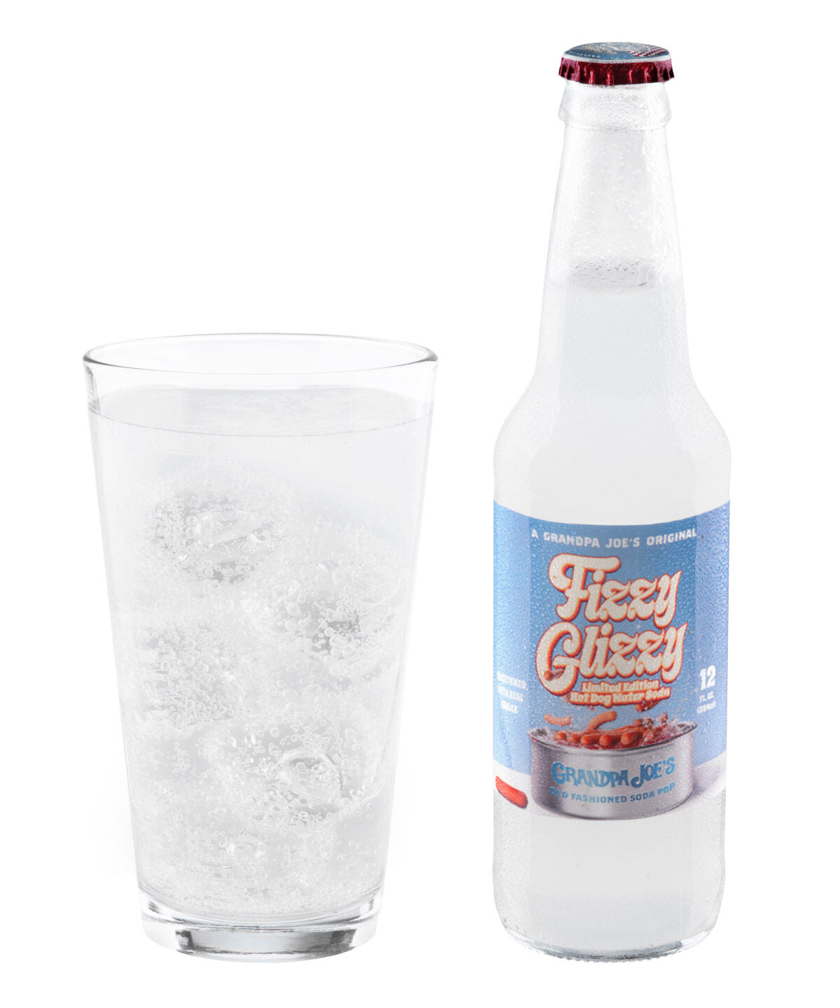 Hot Dog Water Soda beauty shot