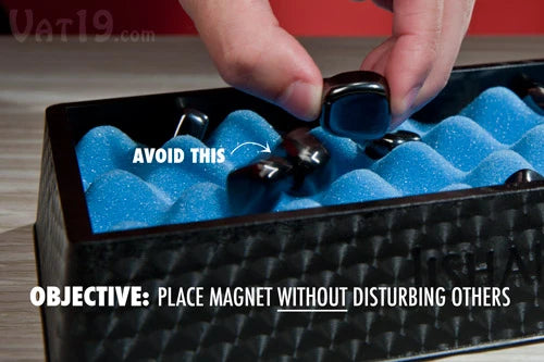 Do your best to place your stone without attracting any other magnets. Good luck. You will need it.