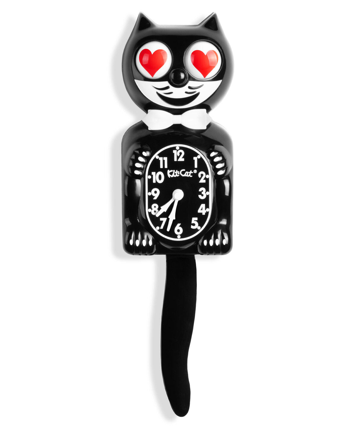 Black Kit-Cat Klock with Heart Eyes beauty shot