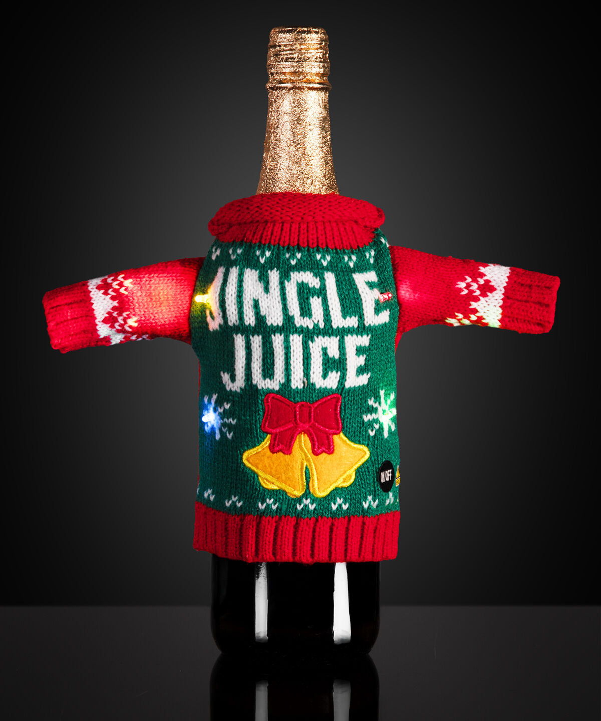 Ugly Xmas Sweater Wine Bottle Cover beauty shot