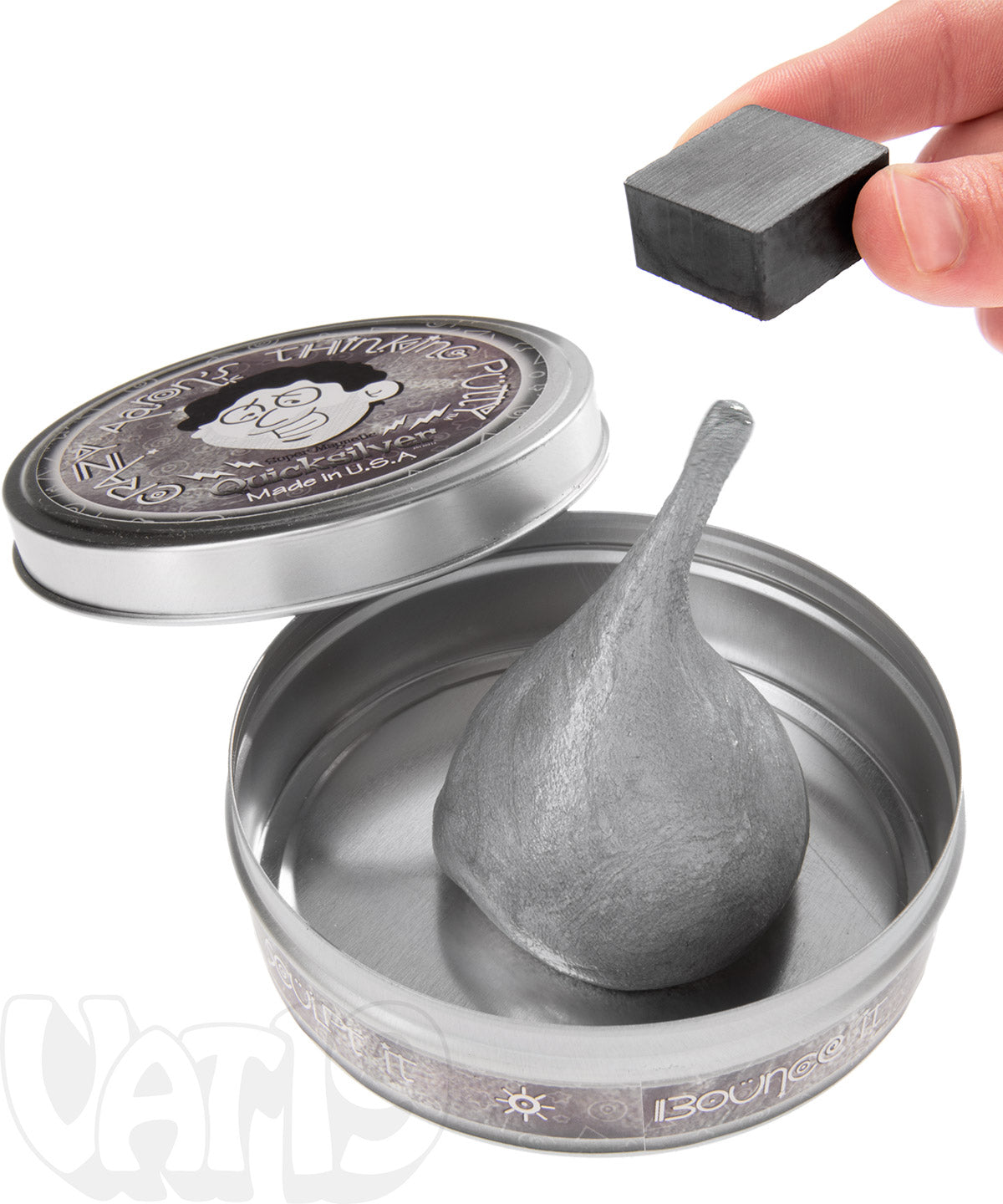 Magnetic Thinking Putty-Silver beauty shot