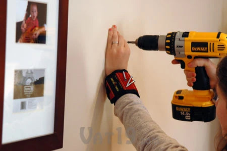 No more lost screws or choking on nails thanks to the Magnogrip Magnetic Tool Wristband.
