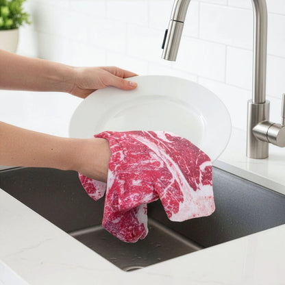 Look, Ma! Meat's good for cleaning up, too!