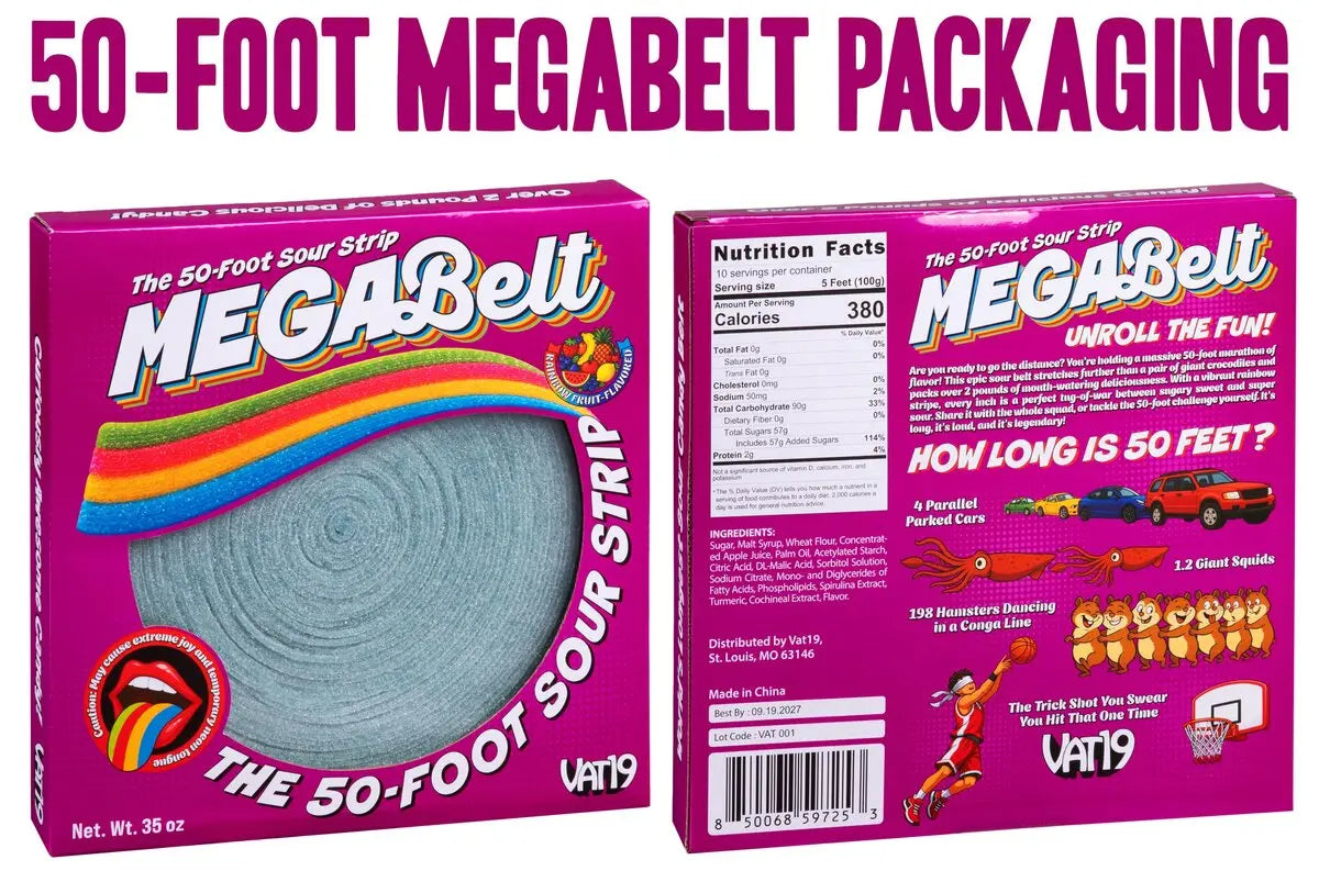 Note: No artificial dyes are used in any MEGABelt product.