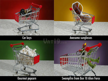 Make sure your desk is as awesomely accessorized as you are with the Mini Shopping Cart.