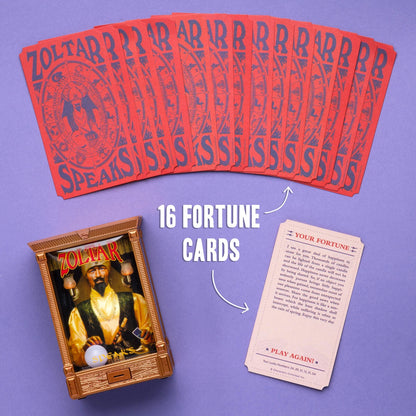 Includes 16 fortune cards to reveal your destiny.