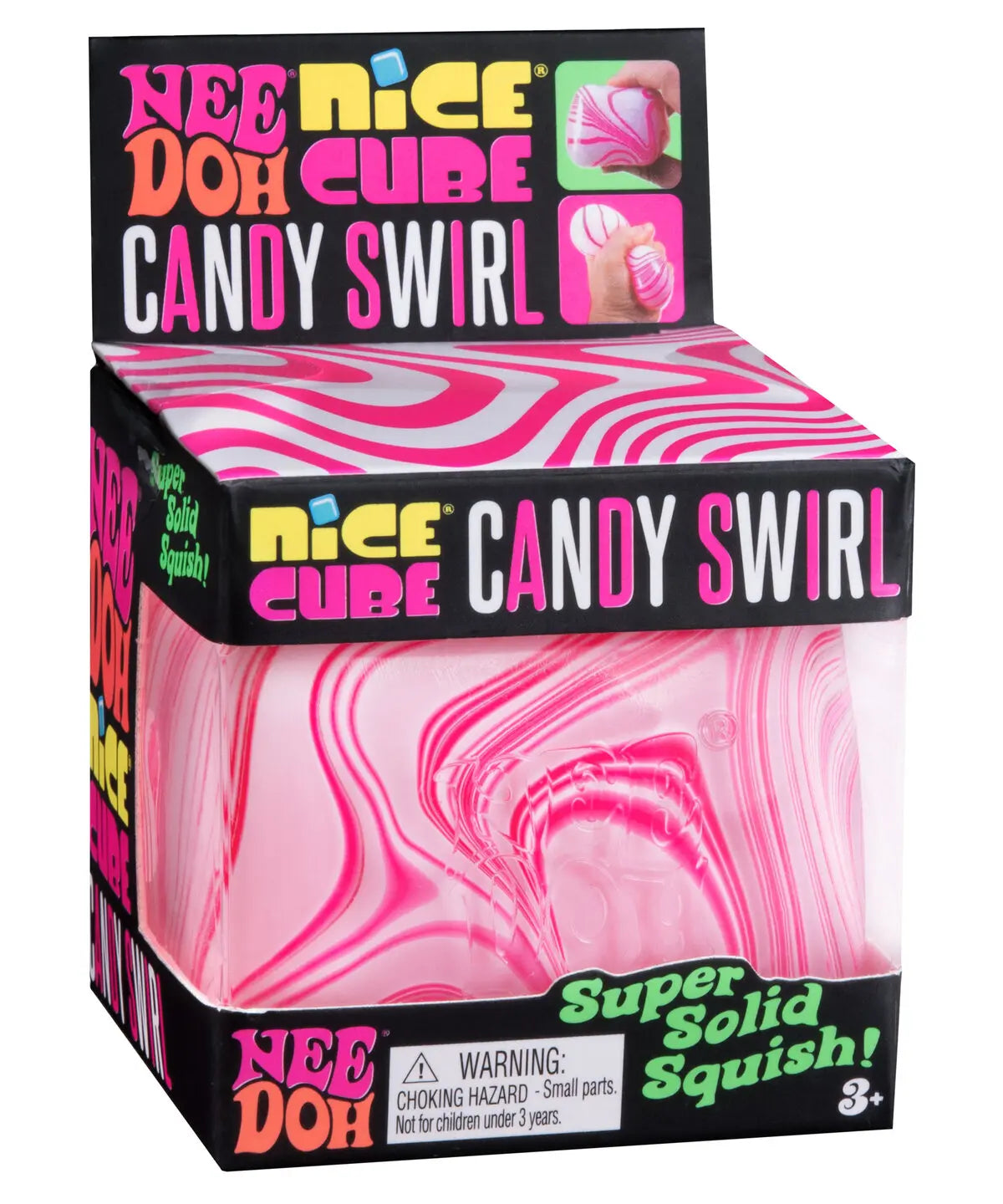 Like all Nice Cubes, the Candy Swirl offers a firm, dough-like resistance.