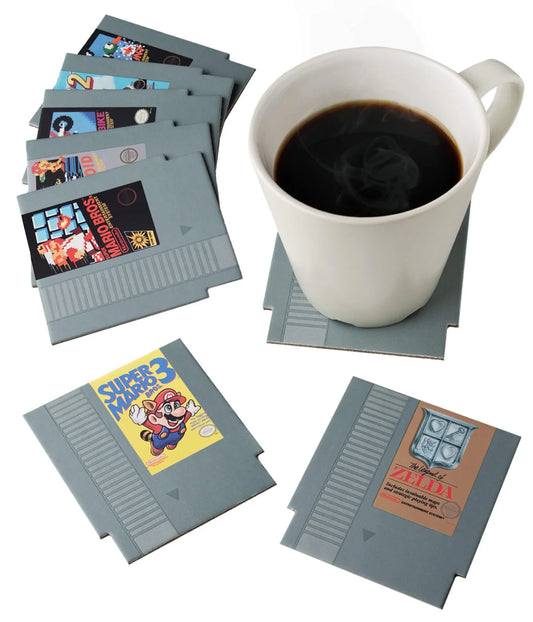 NES Cartridge Coasters beauty shot