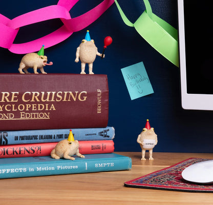 Even if no one else shows up, these frog friends will always be there to party!