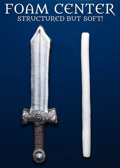 Not too floppy, but not too strong. Our swords and axes are just right for exuberant play!