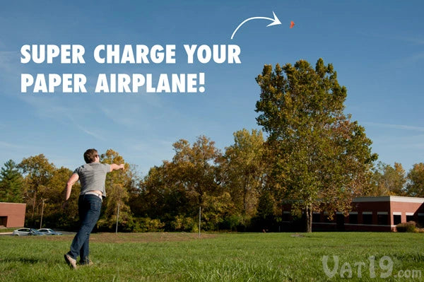 The PowerUp will send your paper airplanes soaring for hundreds of yards.