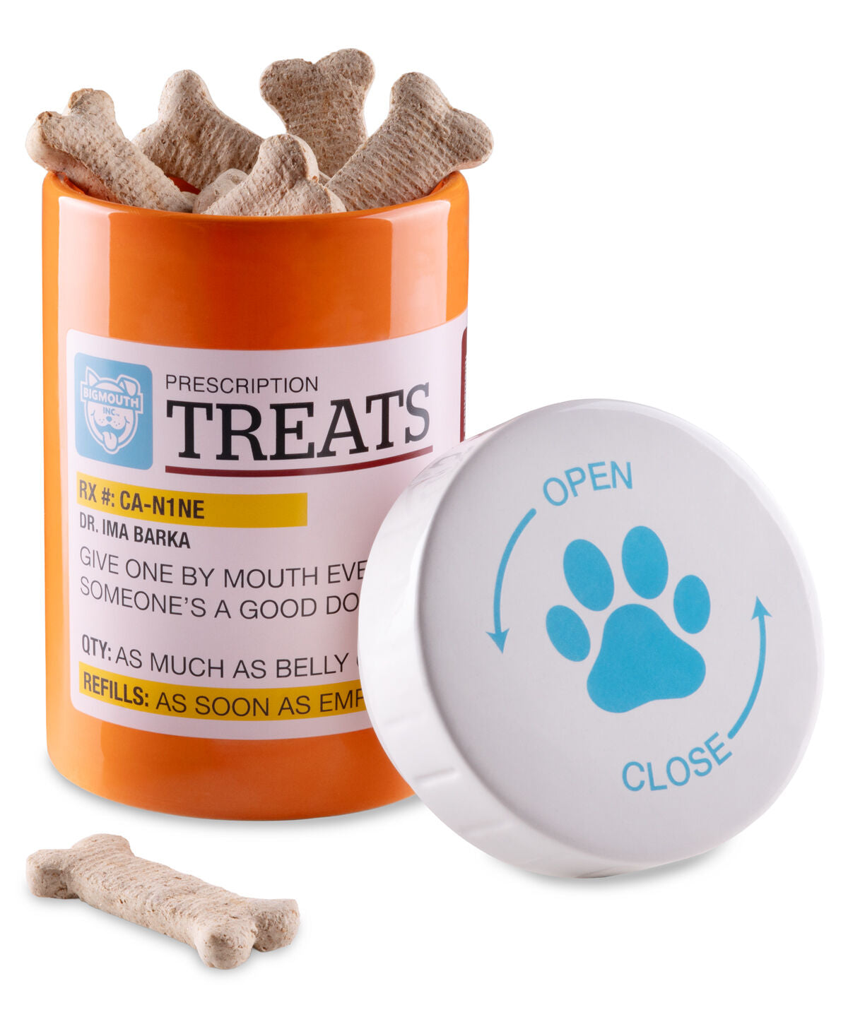 Rx Bottle Pet Treat Jar beauty shot