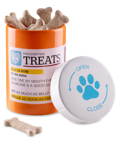 Rx Bottle Pet Treat Jar beauty shot