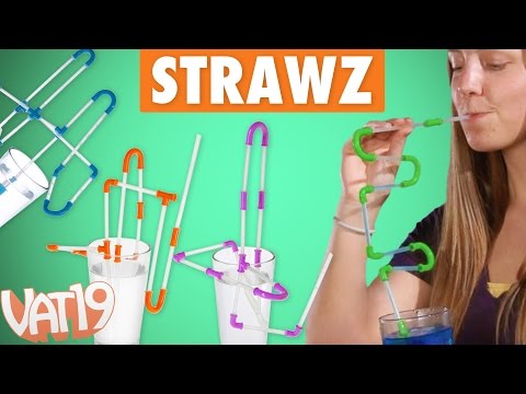 Video for Strawz Connectible Drinking Straws
