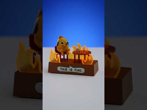 Short demo of the officially licensed &quot;This is Fine&quot; Figurine