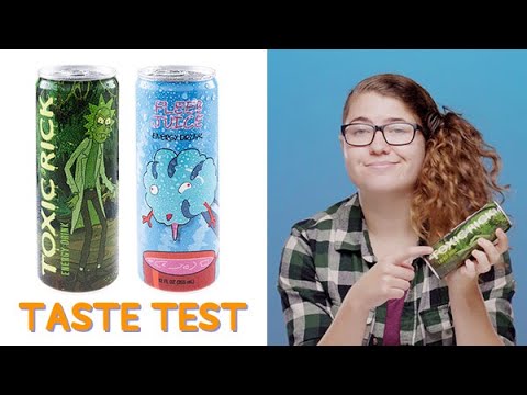 Rick & Morty Energy Drinks Taste Test