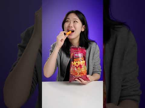 Grace and Braydon try Herr's Hot Honey Cheese Curls for the first time!