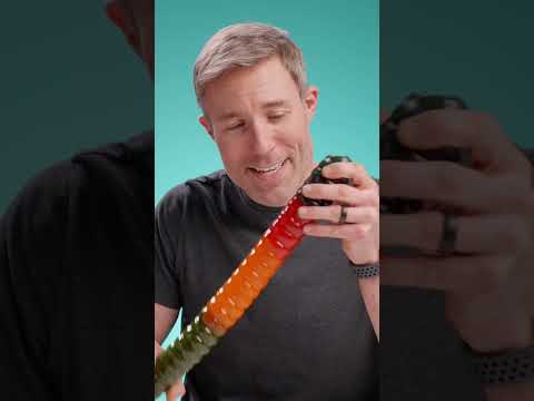 Making A Giant Gummy Fireworm!