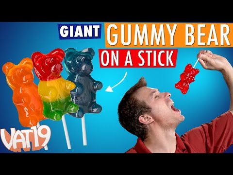 Video for Giant Gummy Bear ... on a Stick