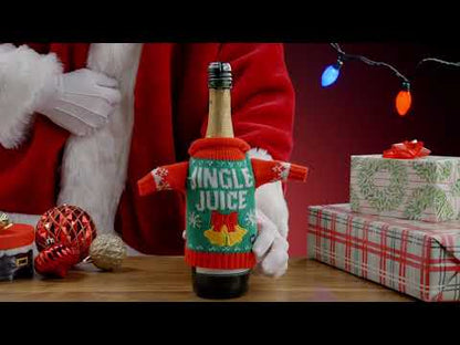 Light-Up Ugly Christmas Sweater Wine Bottle Cover