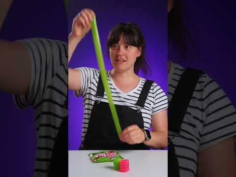 Katie tries out the Stretchy Feet of Fun for the first time!