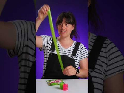 Katie tries out the Stretchy Feet of Fun for the first time!