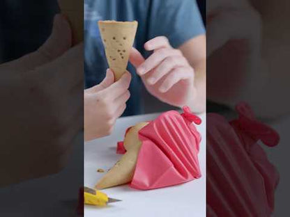 Video for Cookie &amp; Pretzel Ice Cream Cones
