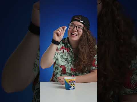 Sloane and Daniel try Rainbow Ramen Candy for the first time!