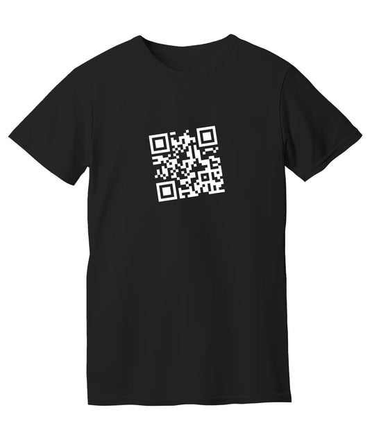 QR Code &quot;Rickroll&quot; T-Shirt beauty shot