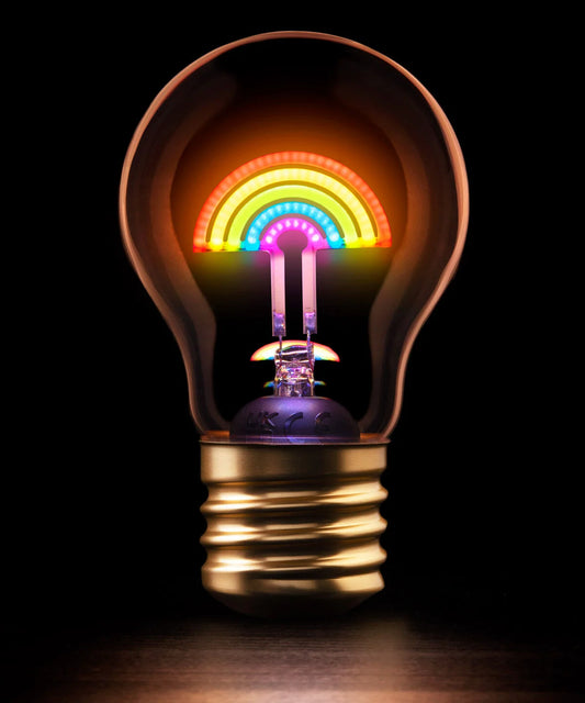 Rainbow Lightbulb Light beauty shot