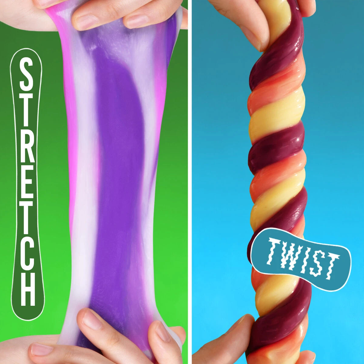 Stretch, twist, squish, squash, and tear this infinitely fidgetable putty.