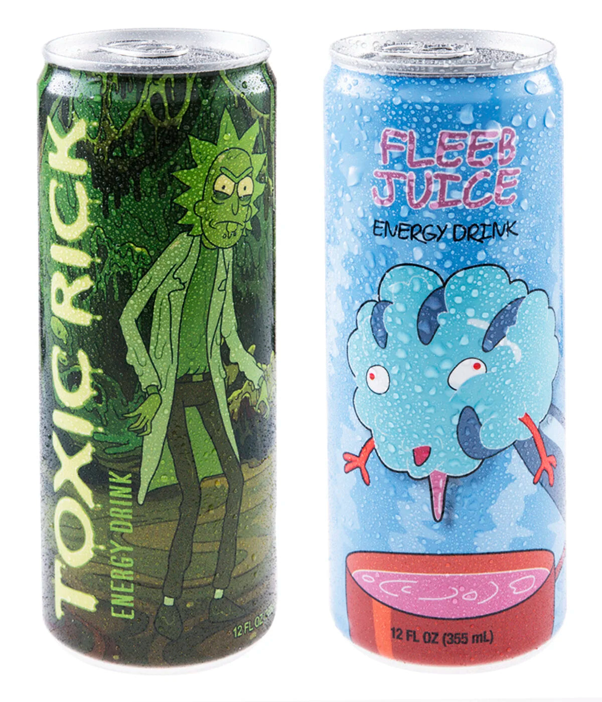 Rick &amp; Morty Energy Drinks beauty shot