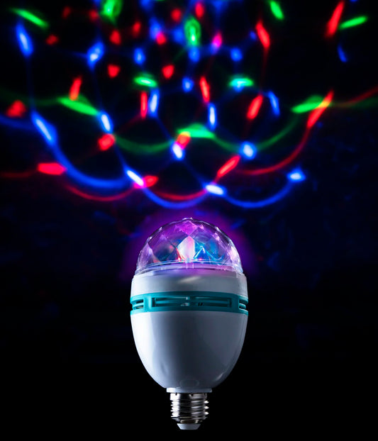 Rotating Disco Light Bulb beauty shot