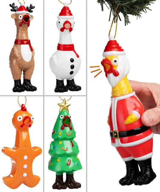 Rubber Chicken Ornaments beauty shot