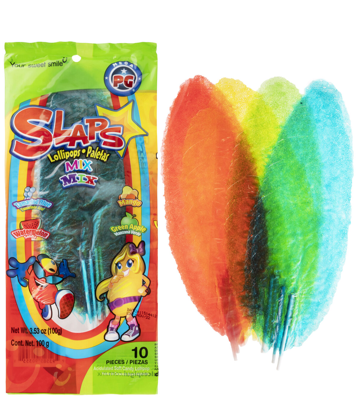 Slaps Lollipops-Tropical Mix beauty shot